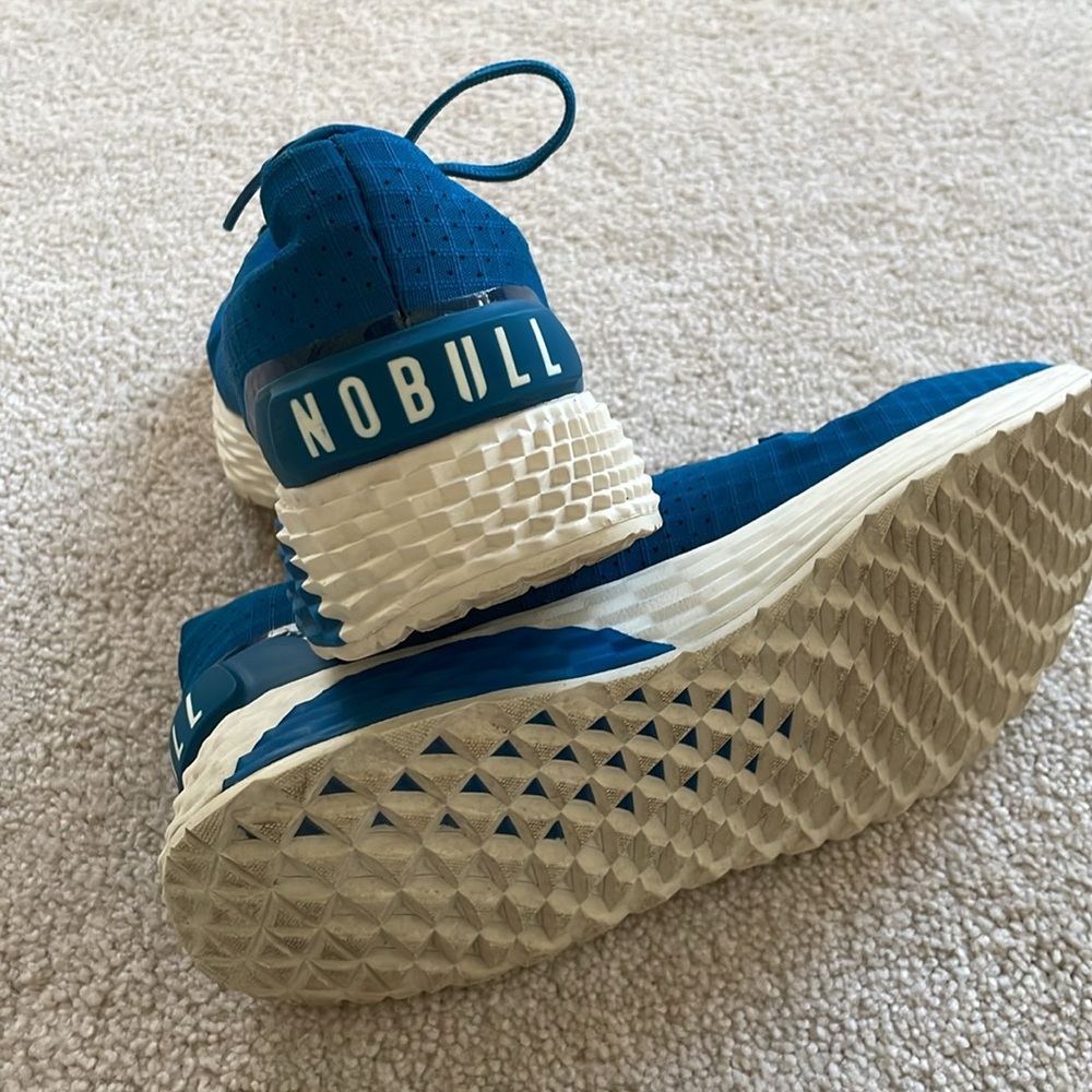 NOBULL NO BULL Ripstop Runner Running Shoes Blue White Size- Men’s 7.5/Women’s 9 - Picture 4 of 5